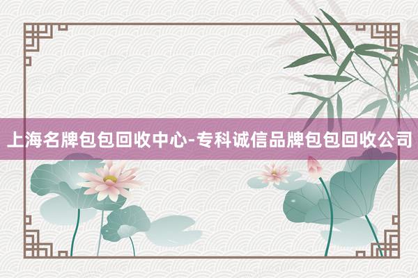 上海名牌包包回收中心-专科诚信品牌包包回收公司